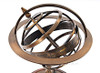 Armillary Sphere Compass Wood Base Globe