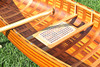 Display Cedar Strip Built Canoe Model Flat Matte