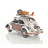 Volkswagen VW Beetle Bug Metal Toy Car Scale Model 11" w/ Surf Board