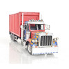 Box Container Truck Tissue Holder Metal Model 10 Wheeler 
