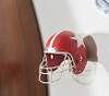 3d Football Helmet Metal Scale Model Team Sport Decor