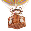 Hot Air Balloon Pastel Rainbow Striped Hanging Decor