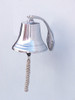 Chrome Plated Cast Aluminum Bell Hanging Wall Decor 