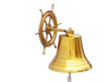 Brass Plated Aluminum Bell Ship Steering Wheel Bracket