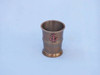 Anchor Shot Glasses Antique Brass Set of 6 Rosewood Case