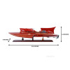 Arno Ferrari Hydroplane Power Speedboat Wood Model