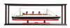 Queen Mary Ocean Liner Model Display Case Cunard