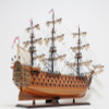 HMS Victory Model Floor Display Case Nelsons Flagship