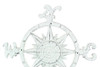 Compass Rose Windrose Bright White Nautical Wall Decor