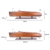 Chris Craft Runabout Wooden Model Power Speed Boat