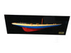 1930 Rainbow J-Class Half Hull Model Americas Cup Yacht