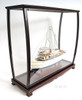 Boat Yacht Sailboat Model Display Case Wood 