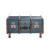 Stateroom Steamer Travel Trunk Petrol Coffee Table Wood Chest