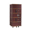 Stateroom Bar Burgundy Steamer Travel Trunk Chest Storage