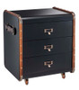Stateroom Chest of Drawers Small Black Steamer Travel Trunk