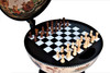 Chess Board Set Pieces Hidden Nautical Globe