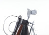 Golf Club Cart Bag Stand Wheels Metal Model Figurine