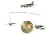 Around the World Airplane Globe Mobile Hanging Aeromobile