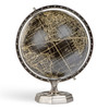 Black Vaugondy French 1745 Full Meridian World Globe Pewter Stand