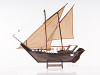 Swahili Zanzibar Arabian Dhow Wood Ship Model Sailboat