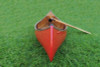 Large Display Red Cedar Strip Built Canoe Wooden Model Boat