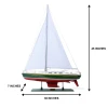 Omega 46 Sailboat Wood Sloop Model Yacht Fully Built