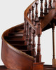 Palace Staircase Spiral Stairs Architectural 3D Wooden Model