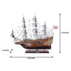 Limited Edition HMS Sovereign of the Seas Full Blowing Sails Model