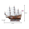 Limited Edition HMS Sovereign of the Seas Full Blowing Sails Model