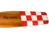 Aeromarine Red Checkered Flag WWI Wood Propeller Airplane Decor