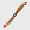 WWI Wood Propeller Consolidated Aircraft Red Checkered Flag Aviation