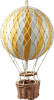 Hot Air Balloon Model Light Yellow White Stripes Hanging Decor