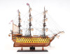 Painted HMS Victory British Navy Tall Ship Model Nelsons Flagship