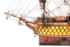 Painted HMS Victory British Navy Tall Ship Model Nelsons Flagship