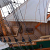Danish Norske Love Tall Ship Wooden Model Norwegian Lion