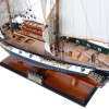 Russian Brig Merkuriy Mercury Painted Tall Ship Wooden Model