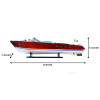Riva Aquarama Painted Speed Boat Wood Model Runabout