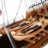 Painted HMS Victory Lord Nelsons Flagship Wooden Model