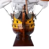 Painted HMS Victory Lord Nelsons Flagship Wooden Model