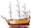 Painted HMS Victory Lord Nelsons Flagship Wooden Model