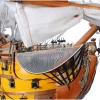 Painted HMS Victory Lord Nelsons Flagship Wooden Model