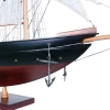 Painted Atlantic Yacht Topsail Gaff Rigged Schooner Model