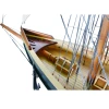 Painted Atlantic Yacht Topsail Gaff Rigged Schooner Model