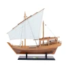 Indian Ocean Arabian Dhow Wood Ship Model Sailboat