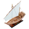 Indian Ocean Arabian Dhow Wood Ship Model Sailboat
