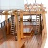 Indian Ocean Arabian Dhow Wood Ship Model Sailboat