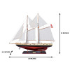 Schooner Bluenose II Wood Ship Model Sailboat