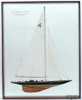 Framed Shamrock V Half Model Americas Cup