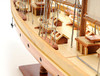 Atlantic Yacht Wood Topsail Schooner Model Gaff Rigged