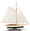 1930s Classic Yacht Large Wooden Model Sailboat Decor